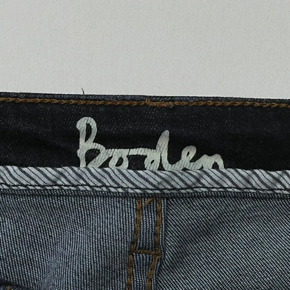Boden Dark Wash Skinny Ankle Zip Skinny Jean